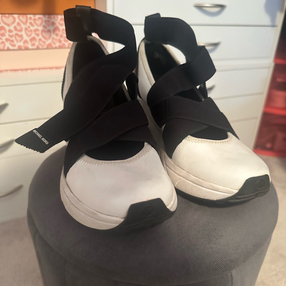 Michael Kors Black and White Athletic Shoes
